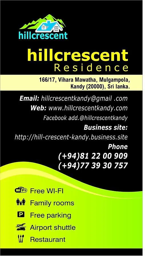 Hill Crescent Kandy Hotel